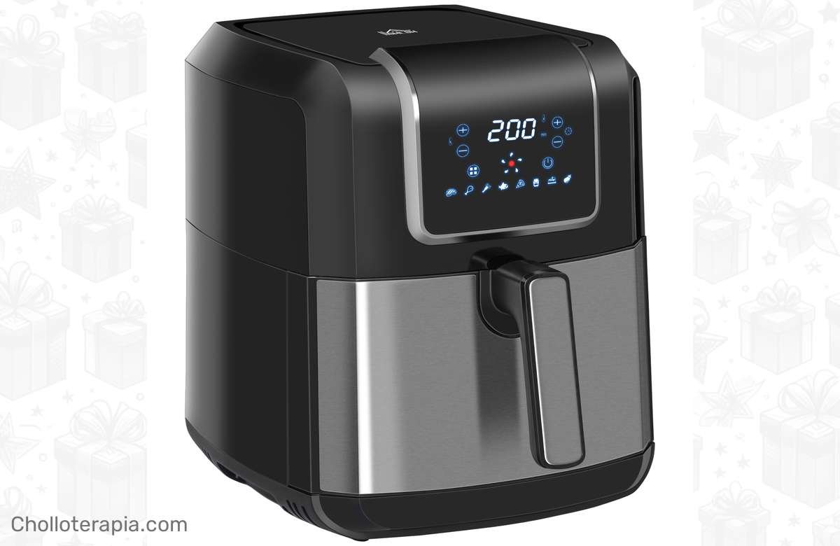 Deliciosos Platos sin Grasas: La Increíble HOMCOM Freidora Sin Aceite de 6,5L!