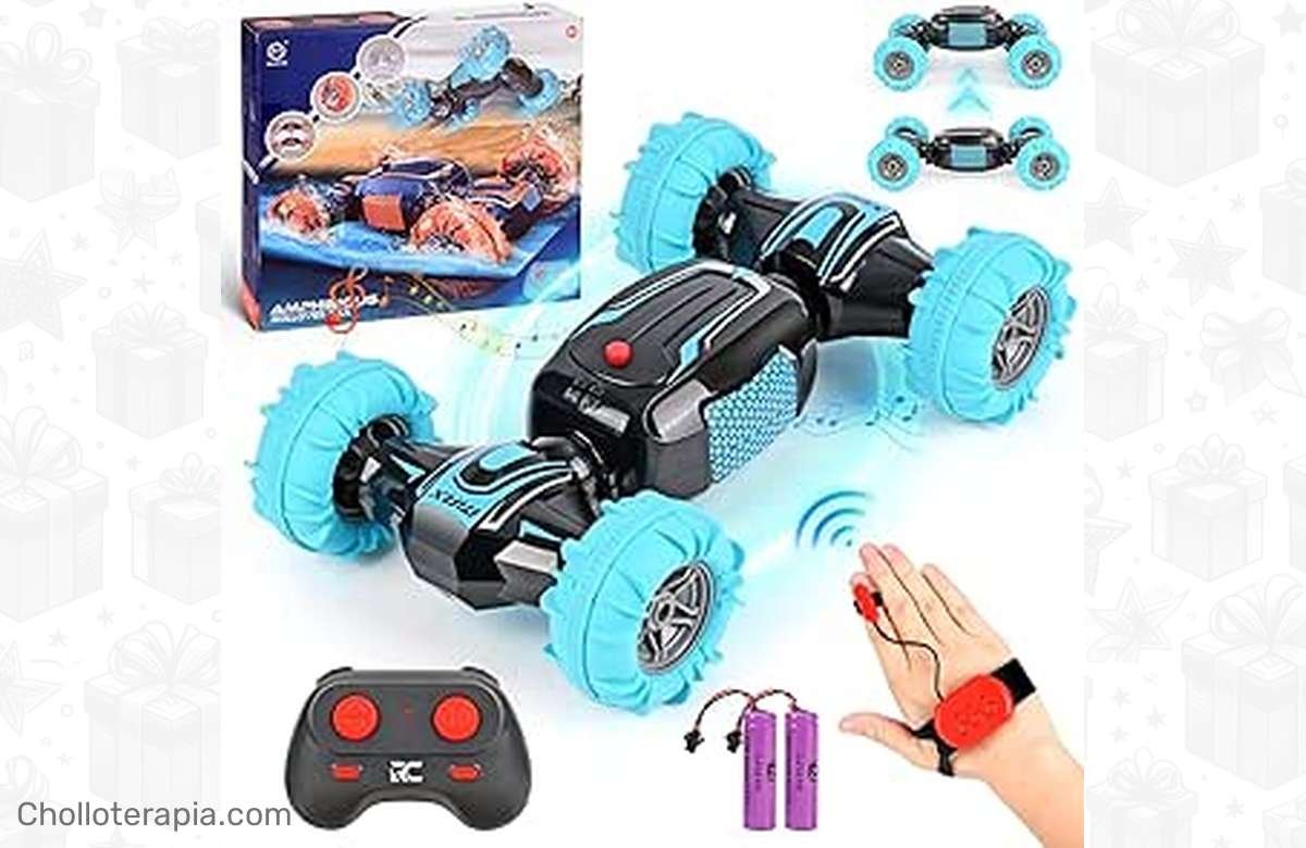 El mejor coche teledirigido para niños de 8 a 12 años ¡Control gestual y diversión a prueba de agua!