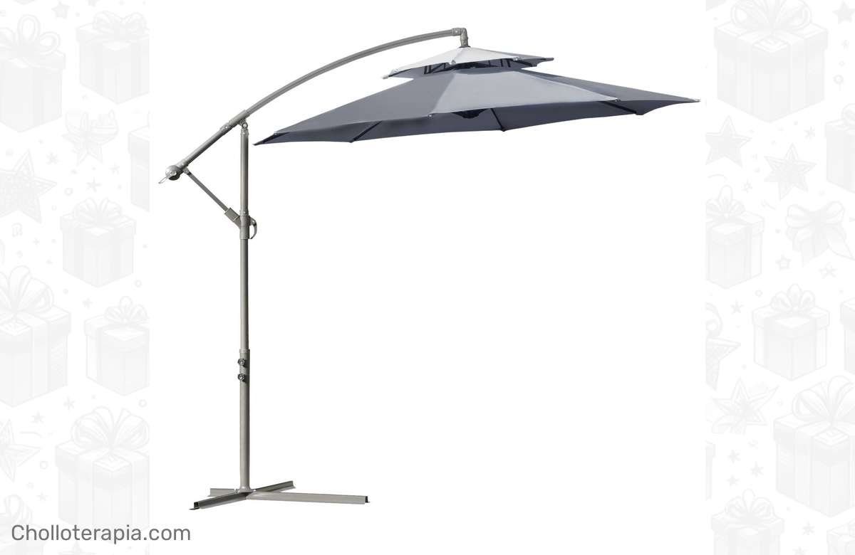 La sombrilla de jardín perfecta para protegerte del sol y lucir a la moda.