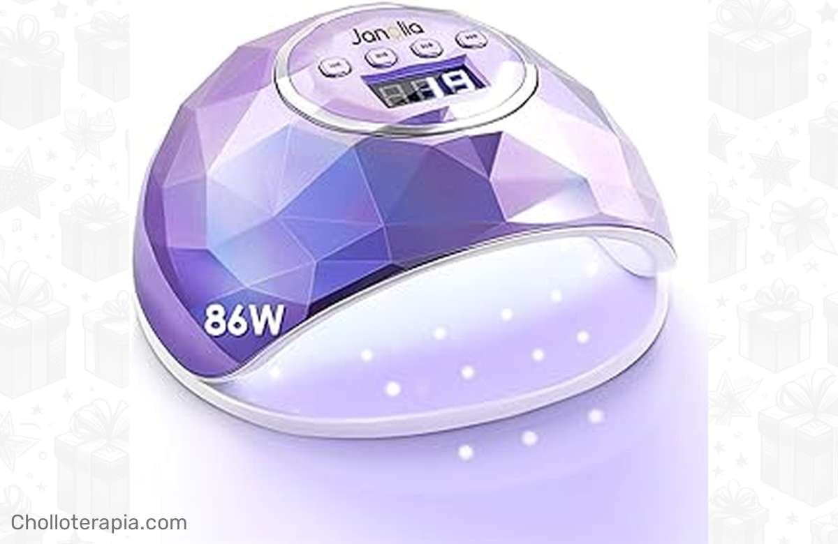 Luce uñas perfectas y ahorra un 42% con esta lámpara de uñas LED UV 86W