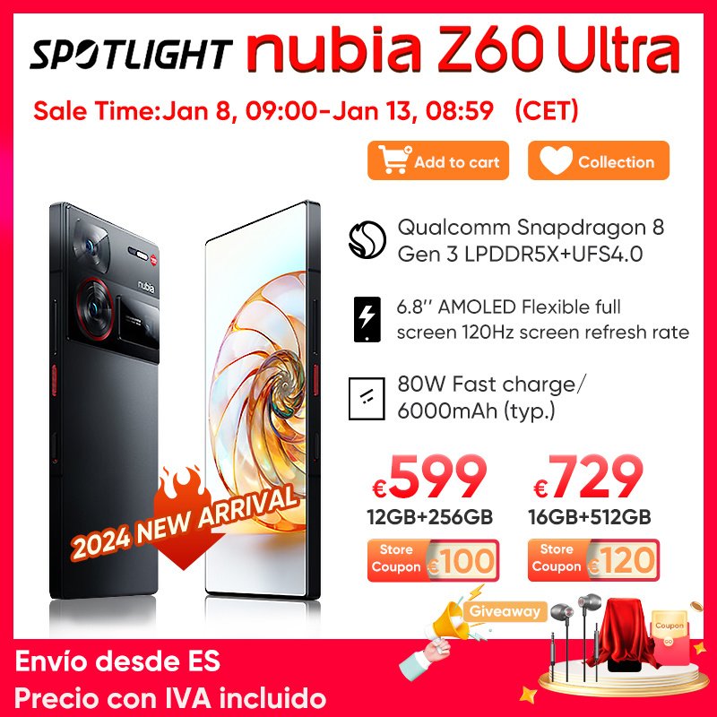 ¡Aprovecha el chollo! ZTE Nubia Ultra 5G: ¡Potencia y almacenamiento a precio de ganga!