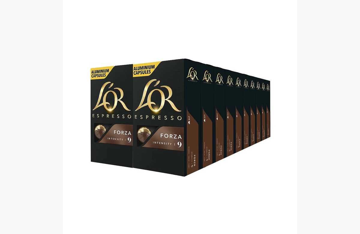 ¡No te resistas a esta ganga! ¡Ahorra comprando 20 cajas de cápsulas de café Forza L’or compatibles con Nespresso y llévate 200 cápsulas!