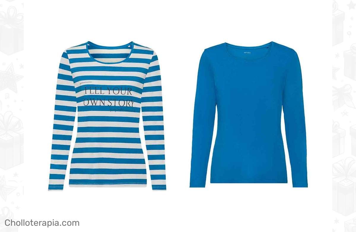 ¡Aprovecha la oferta: 2 camisetas de manga larga para mujer al mejor precio y calidad inigualable!