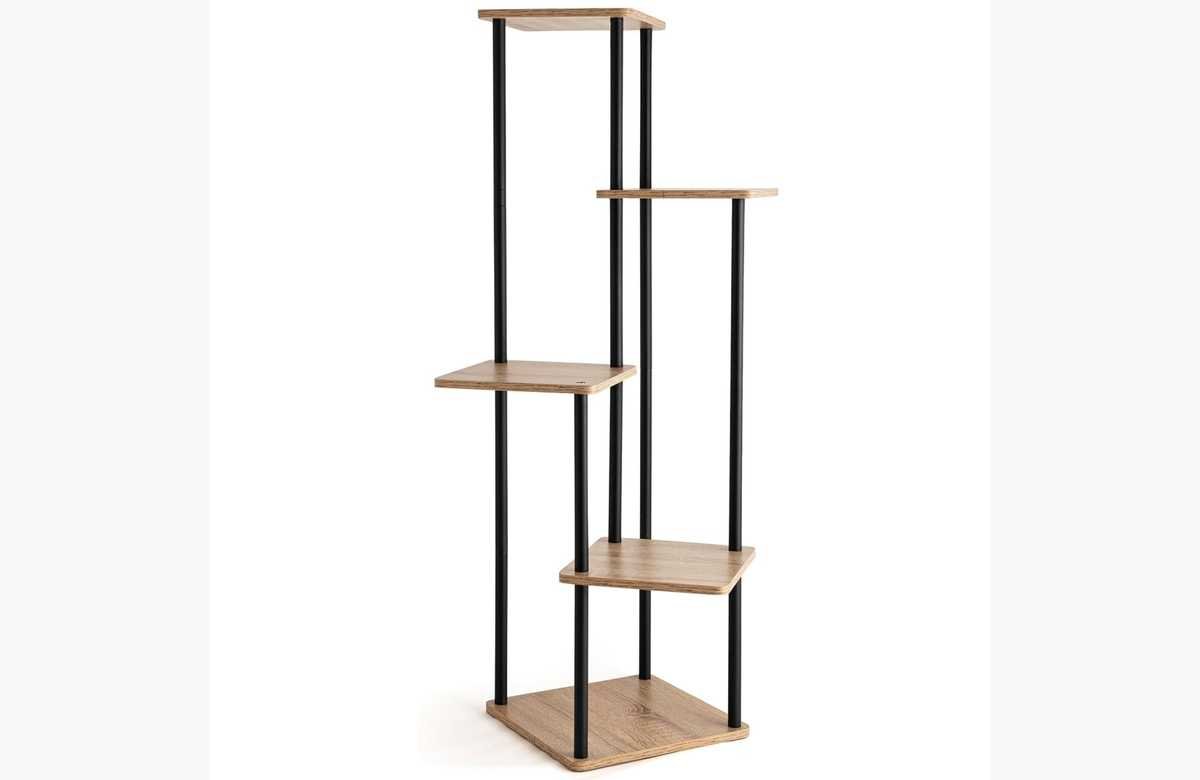 ¡Dale un toque moderno a tus plantas! Soporte de acero negro: el complemento perfecto para presumir de tus macetas.