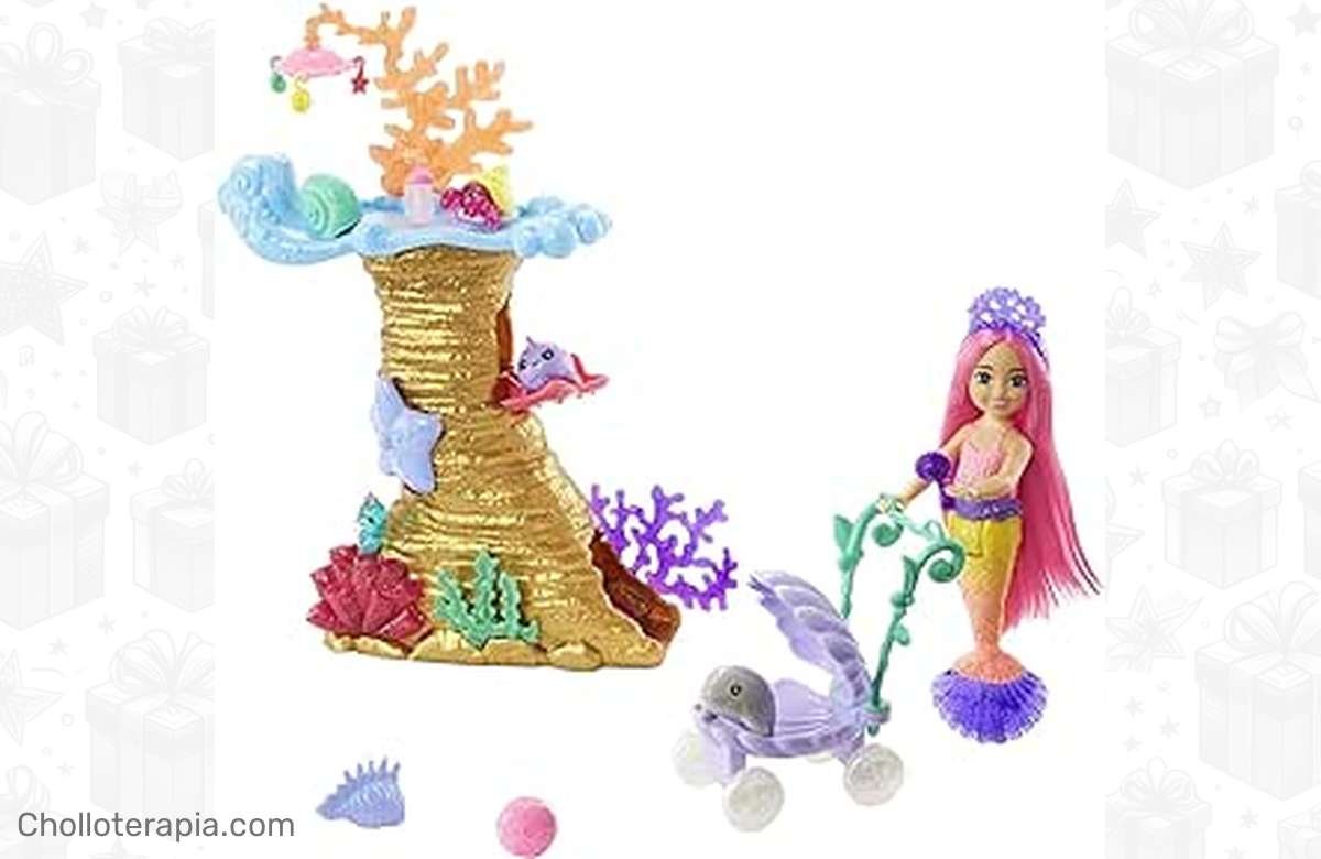 Sumérgete en la diversión con Barbie Mermaid Power Chelsea y su set de juego acuático