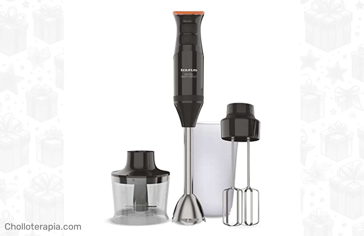 ¡Ahorra tiempo y energía en la cocina con esta increíble batidora de mano de 1200W y 20 velocidades ajustables! ¡Con función Turbo y cuchillas de acero inoxidable para mayor potencia y versatilidad!