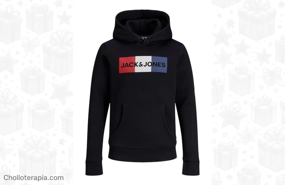 ¡Aliéntalos a la moda con esta sudadera JACK & JONES para peques!
