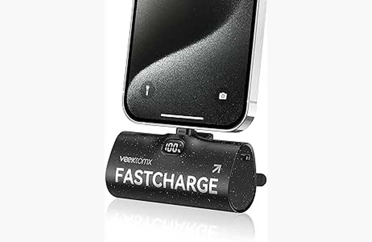 ¡No te quedes sin batería! Obtén un 40% de descuento en el Cargador Portátil VEEKTOMX para cargar tu iPhone sin preocupaciones.