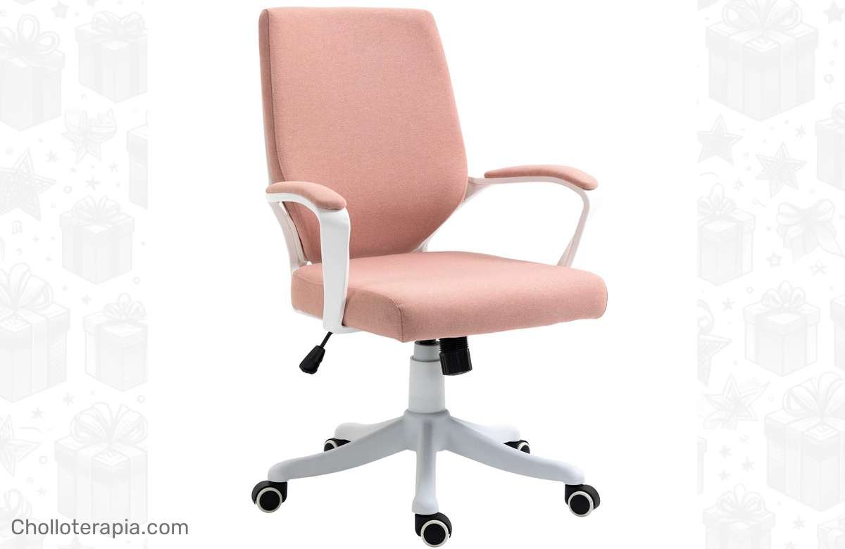 ¡La silla de escritorio rosa que necesitas para trabajar cómodamente!