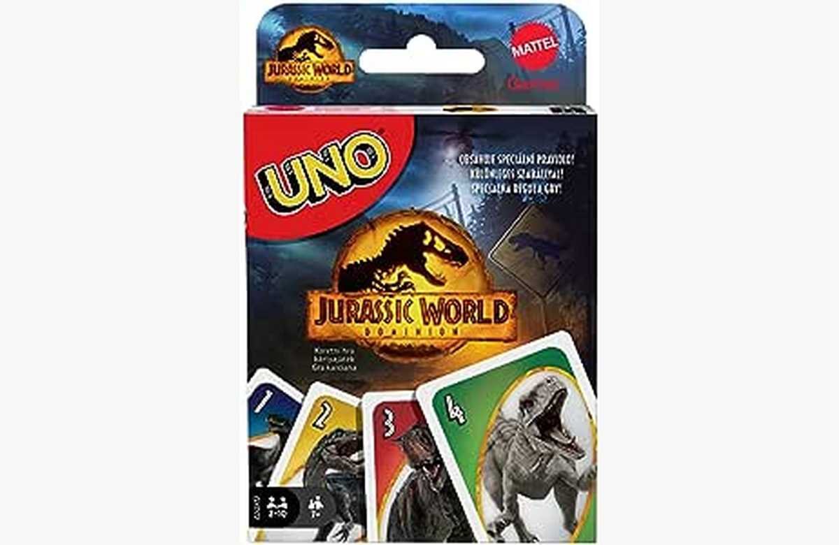 ¡Compra ya el Juego de Cartas UNO Jurassic World 3 y conviértete en el rey del caos!