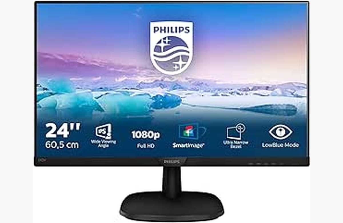 ¡No te quedes sin él! Philips Monitors 243V7QDSB/00: el mejor monitor FHD de 24 con IPS y sin parpadeo