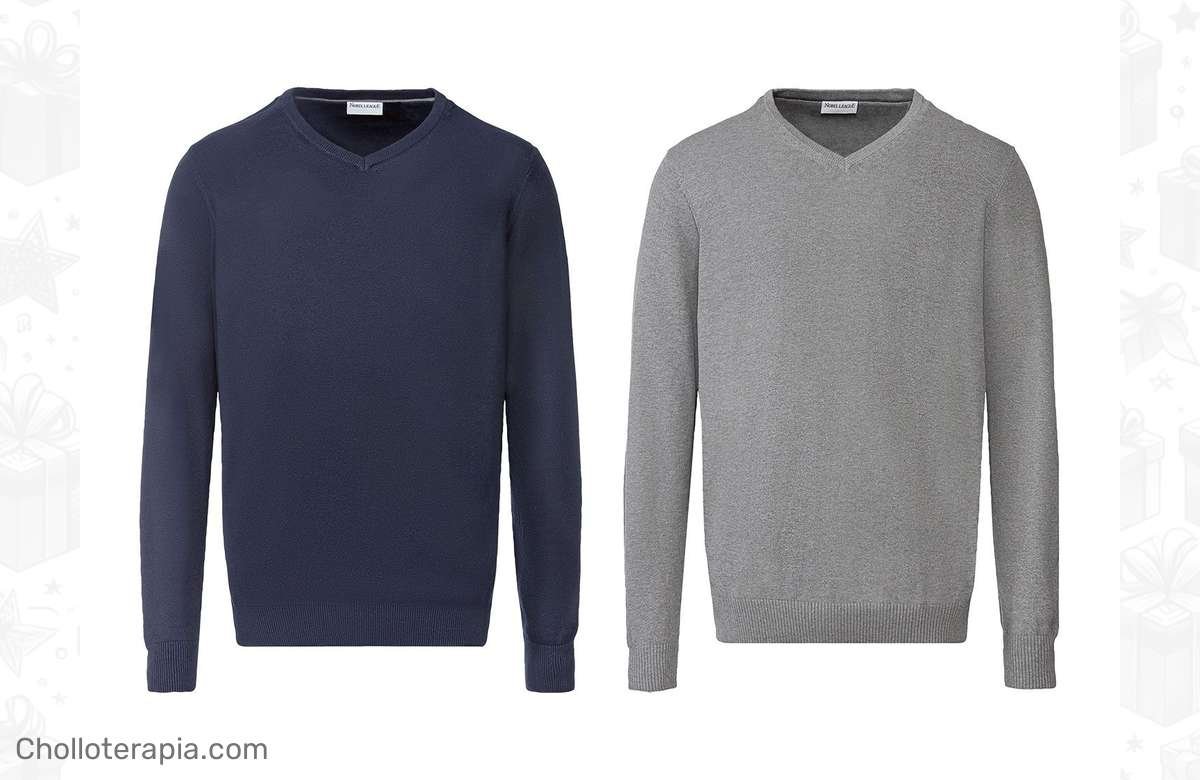 ¡No te pierdas esta oferta! Jersey de hombre con cuello de pico a precio de regalo