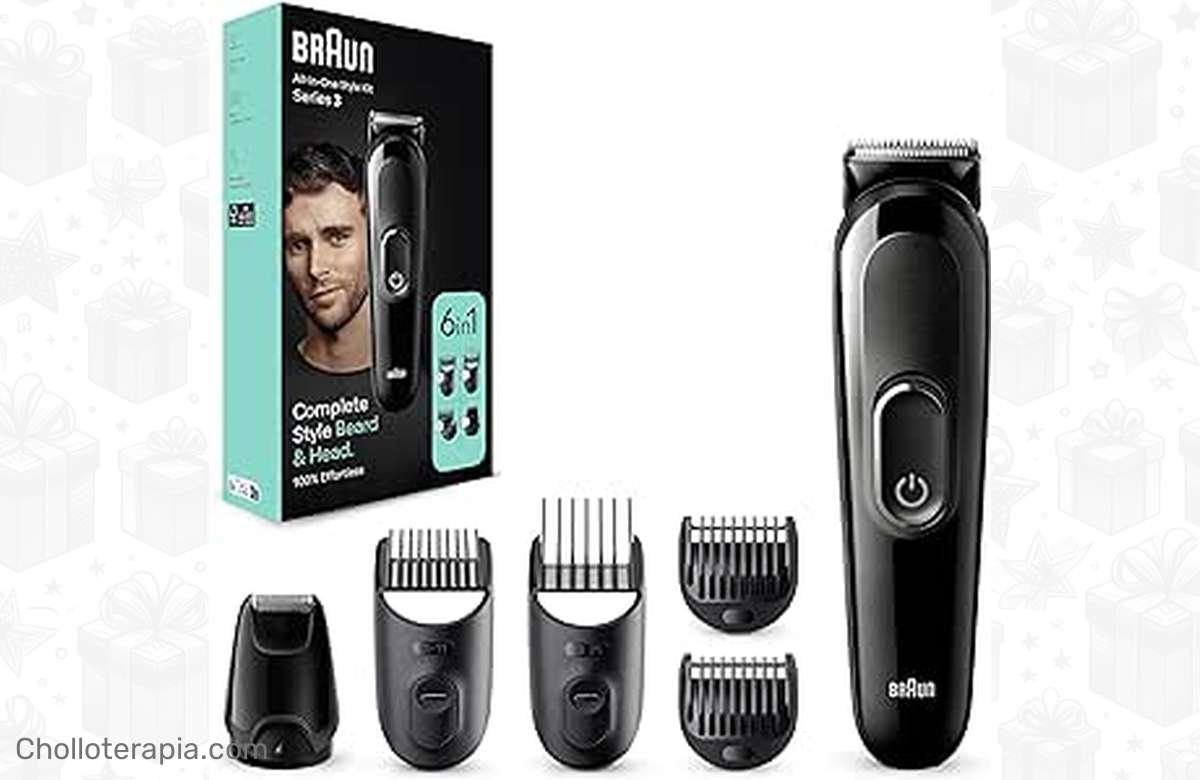 ¡Descuento de infarto en la recortadora Braun Todo en Uno! ¡Adquiere el kit 6 en 1 para barba, pelo y mucho más a un precio de locura! ¡No dejes pasar esta oportunidad!