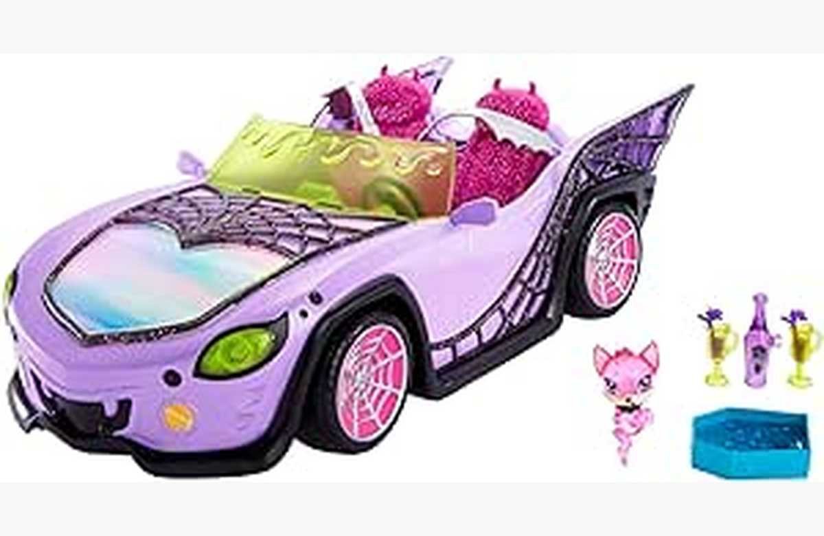 Oferta exclusiva: ¡Monster High Coche de Juguete + Móvil Ghoul + Accesorios para Mascotas + Refrigeradores a precios increíbles! ¡No te lo pierdas!