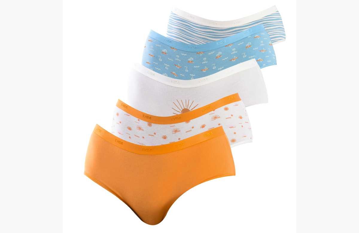 ¡No te pierdas esta oferta exclusiva! Pack de 5 Braguitas Cotton Stretch Confort D4C20 de DIM a precios irresistibles