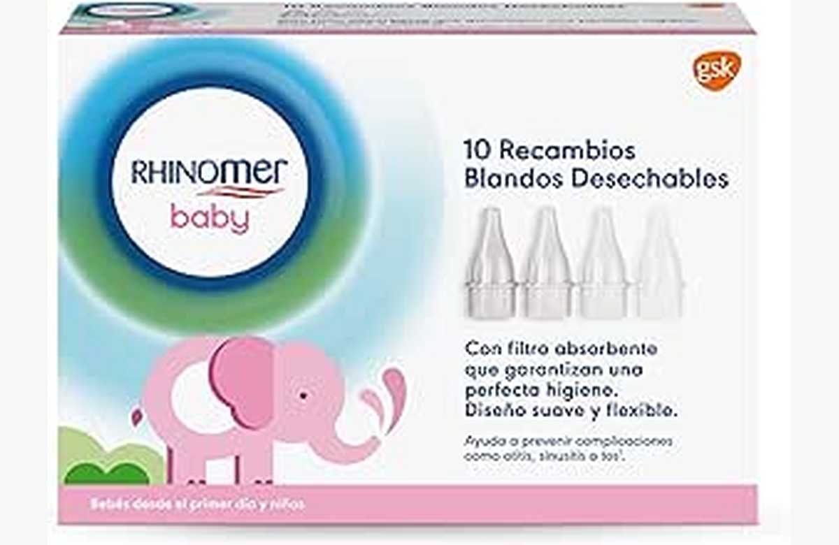¡Protégelo del resfriado! Rhinomer Baby Narhinel Confort: 10 recambios blandos desechables que miman la nariz de tu bebé. ¡No dejes pasar esta oportunidad única!