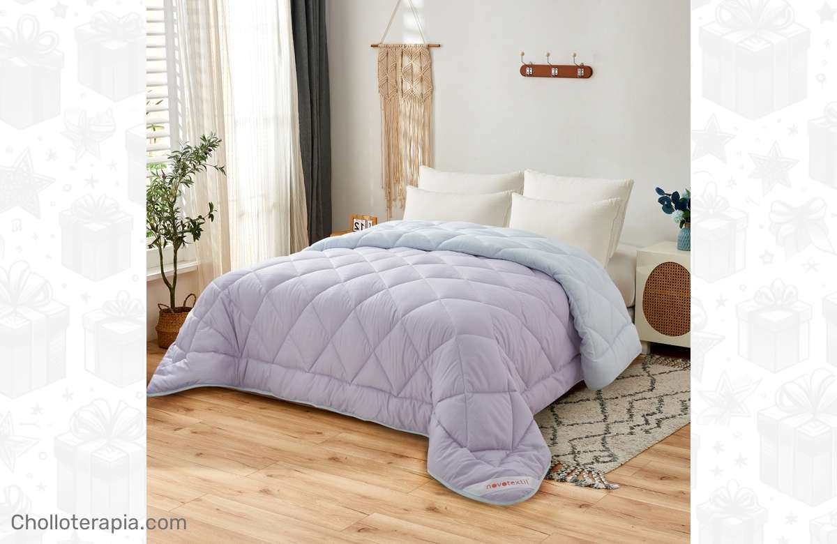 ¡Calienta tus noches de invierno con estilo! Edredón Nórdico bicolor de lujo ¡Aprovecha ya!