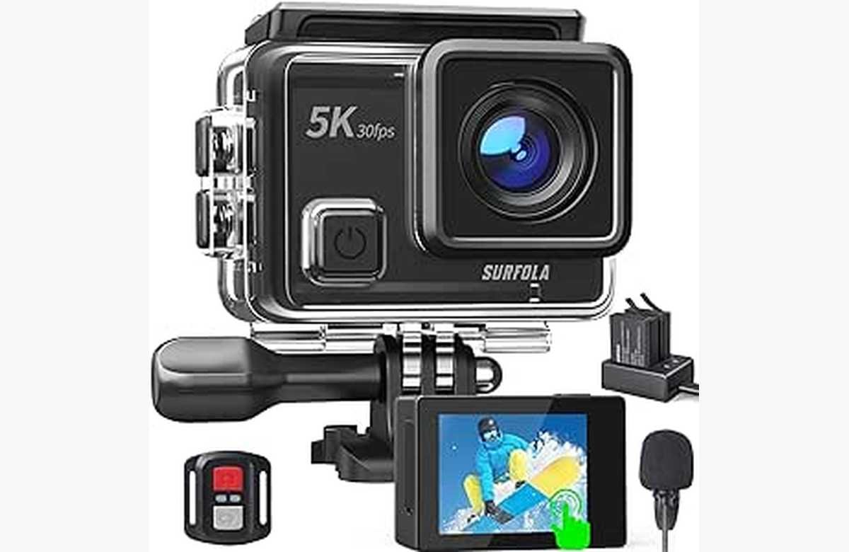 ¡No te pierdas la oportunidad de tener la Cámara deportiva Surfola SF430 y ahorra un 55% con nuestro cupón exclusivo! ¡Captura tus mejores momentos de adrenalina por solo 49,49€!