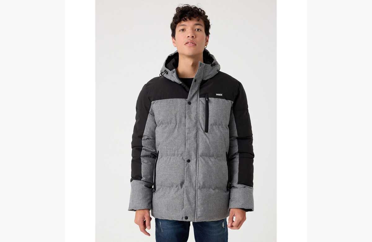 Arrasa con estilo: ¡Cazadora acolchada bicolor al mejor precio!