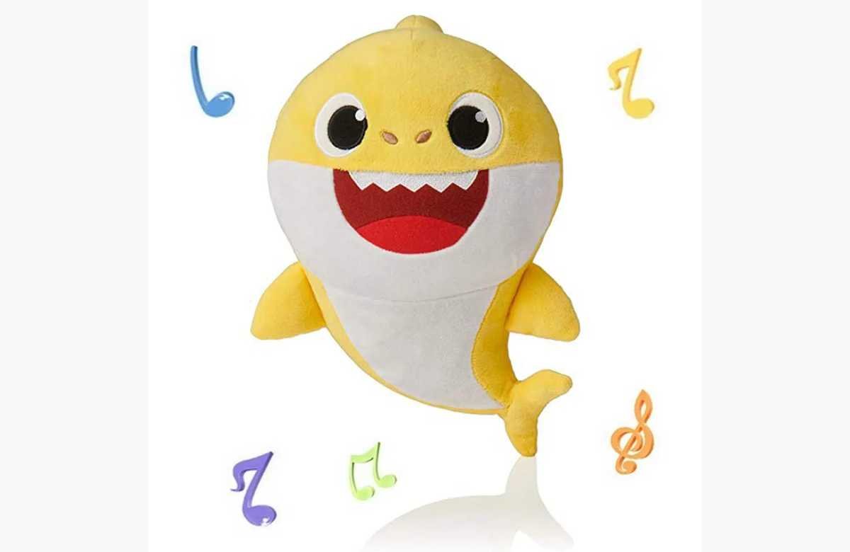 ¡No te quedes sin el juguete de peluche de tiburón para bebé que canta en inglés y hace brillar tus Navidades!