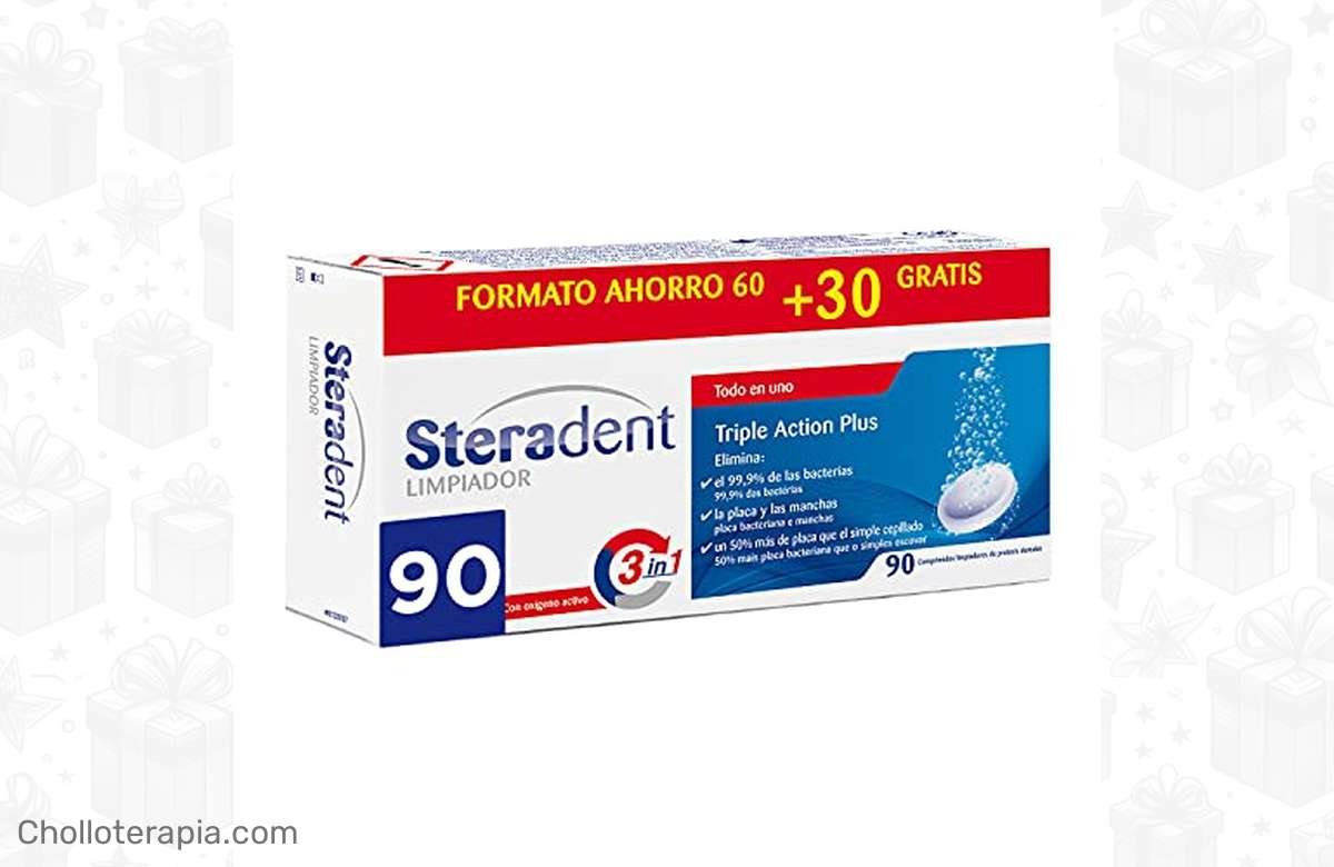 ¡Chollo increíble: 90 comprimidos de Steradent al mejor precio!