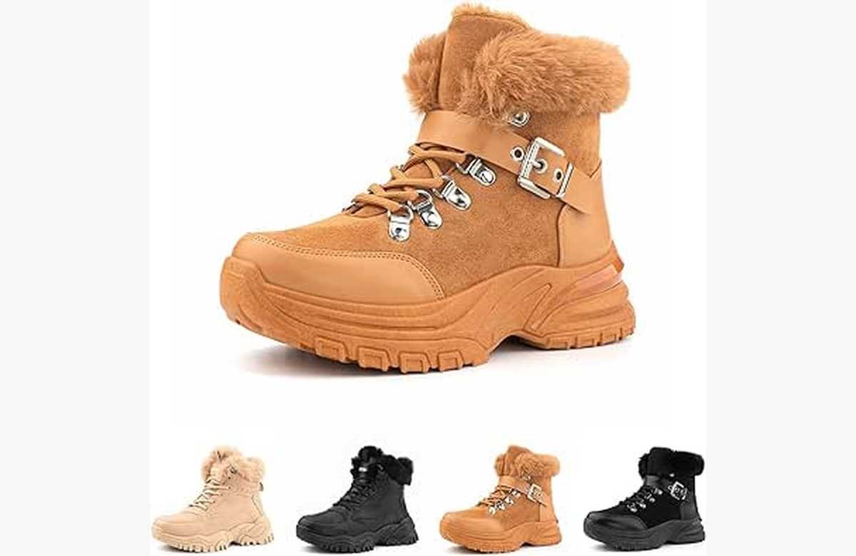 ¡Arrasa con estilo en invierno: botines de plataforma y cordones que no querrás quitarte!