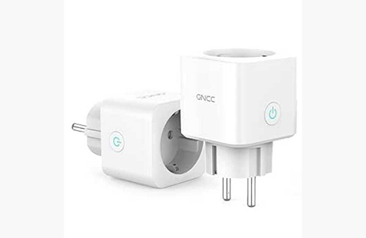 Ahorra energía y dinero con el enchufe WiFi GNCC GSP12: Programable, compatible con Alexa y Google Home ¡Oferta de 2PCS imperdible!