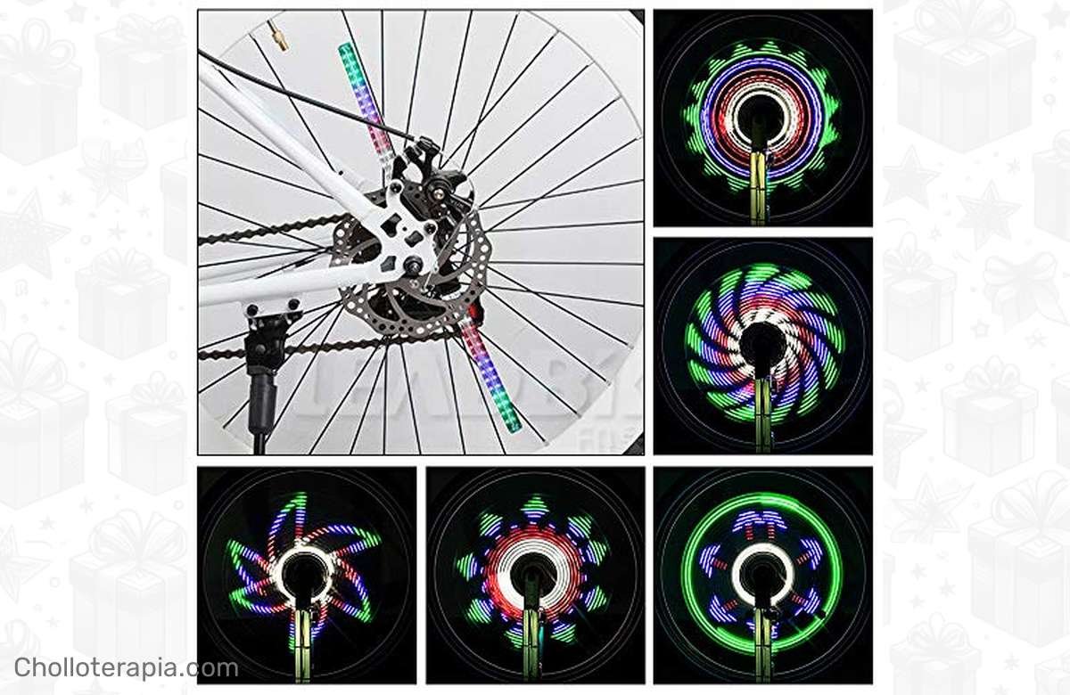 ¡Dale a tu bicicleta el toque de magia que necesita! Ilumina tu camino con estas increíbles luces de bicicleta con 30 patrones y 64 LED. ¡No te quedes en la oscuridad, aprovecha esta oferta de iluminación para bicicletas!