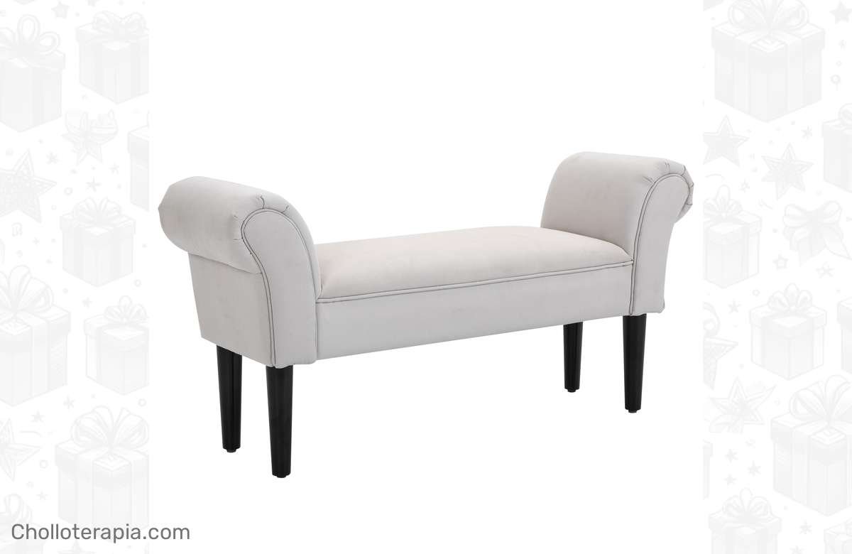 ¡Dale estilo a tu hogar con este taburete tapizado premium! ¡Soporta hasta 130kg!