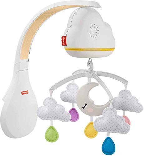 ¡Dale luz y color a la cuna de tu bebé con este increíble juguete proyector de Fisher Price!