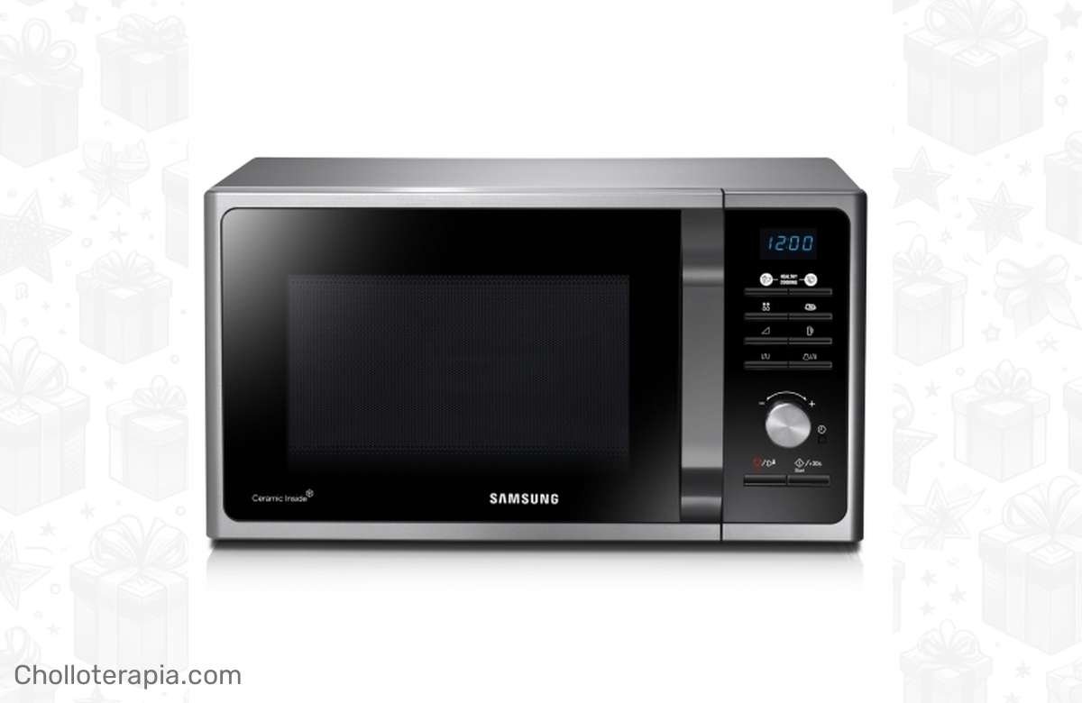 ¡Dale un sabor explosivo a tus comidas con el microondas Samsung con grill! ¡Descuento increíble para cocinar como un pro!