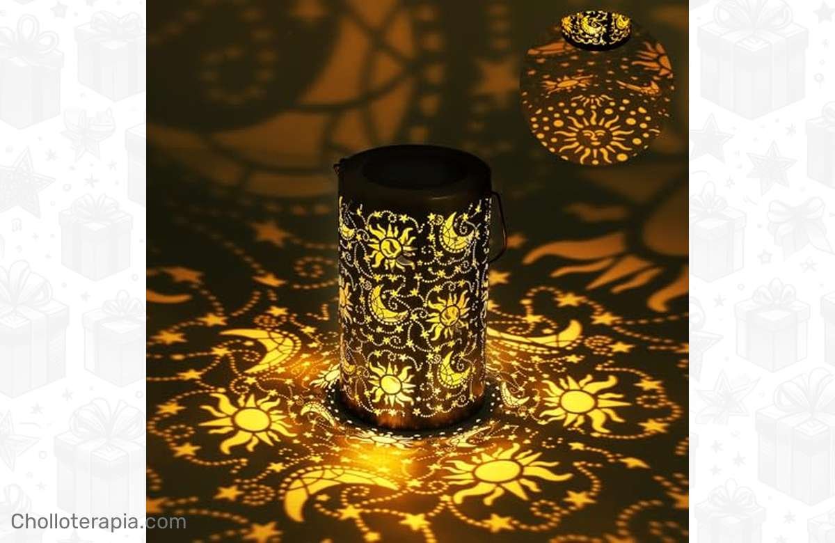 ¡Dale vida a tu jardín con esta increíble lámpara solar de metal!