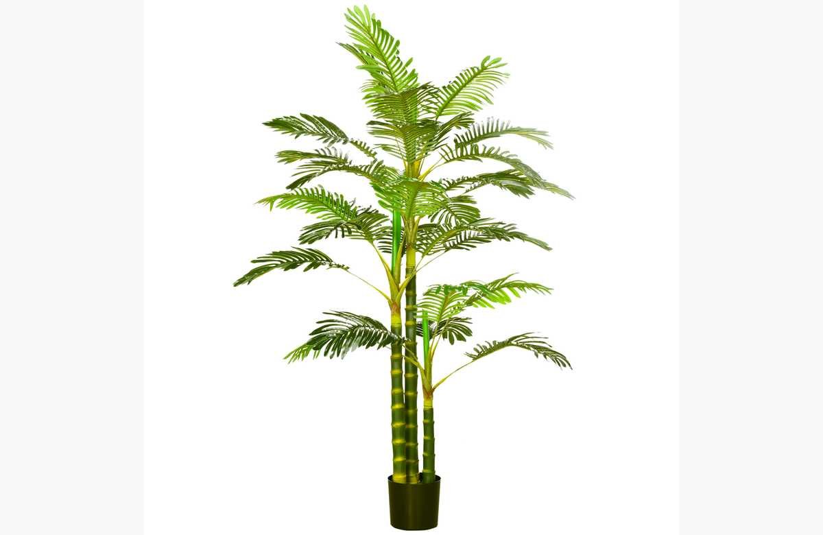 ¡No te pierdas la oportunidad de darle vida a tus espacios con esta sorprendente Palmera Areca Artificial! ¡Decora sin complicaciones y con estilo!
