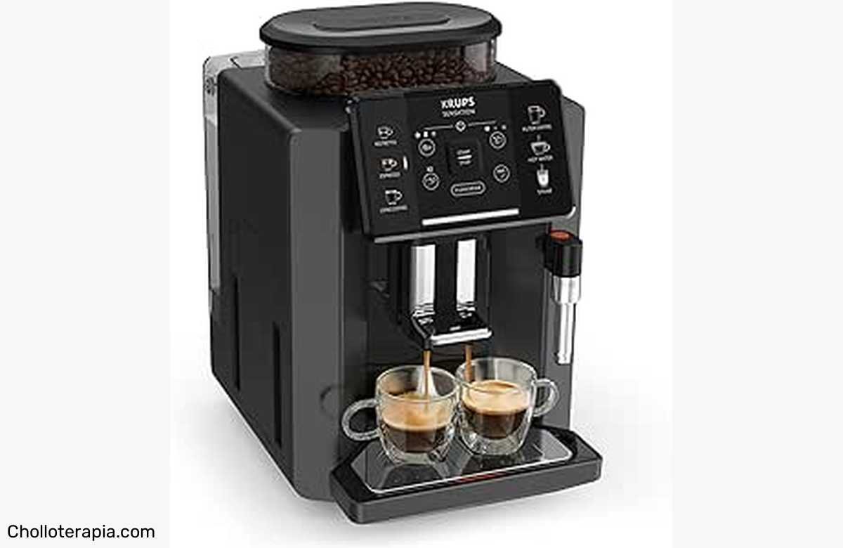 Prepara tus bebidas favoritas al instante con la fabulosa cafetera automática Sensation C50 de Krups ¡Una experiencia única a solo un clic de distancia!