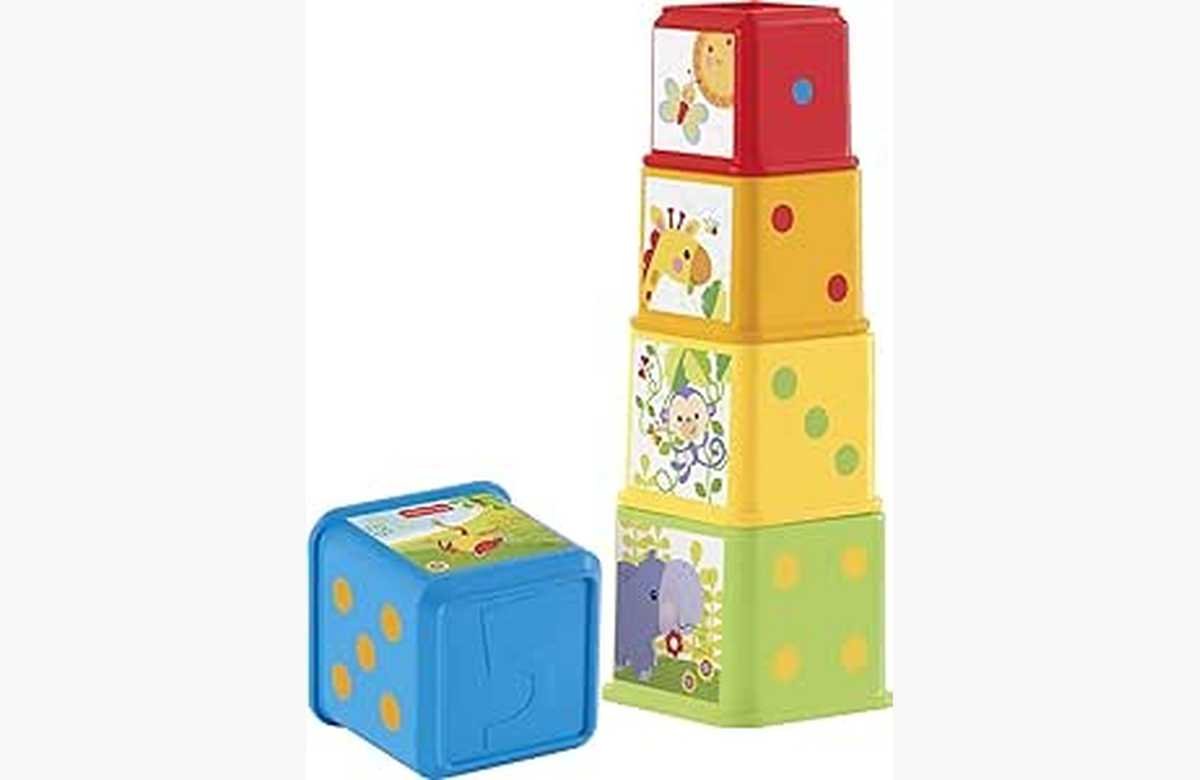 ¡Potencia la imaginación de tu bebé con los bloques Fisher-Price para bebés de 6+ meses!