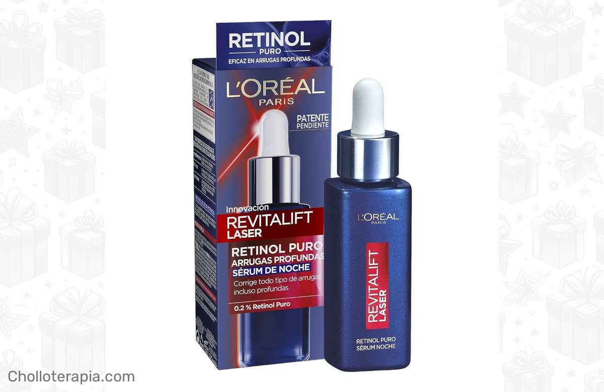 ¡Dile adiós a las arrugas! Sérum de noche L’ORÉAL PARIS Revitalift Laser con retinol puro para una piel rejuvenecida. ¡No te lo pierdas!