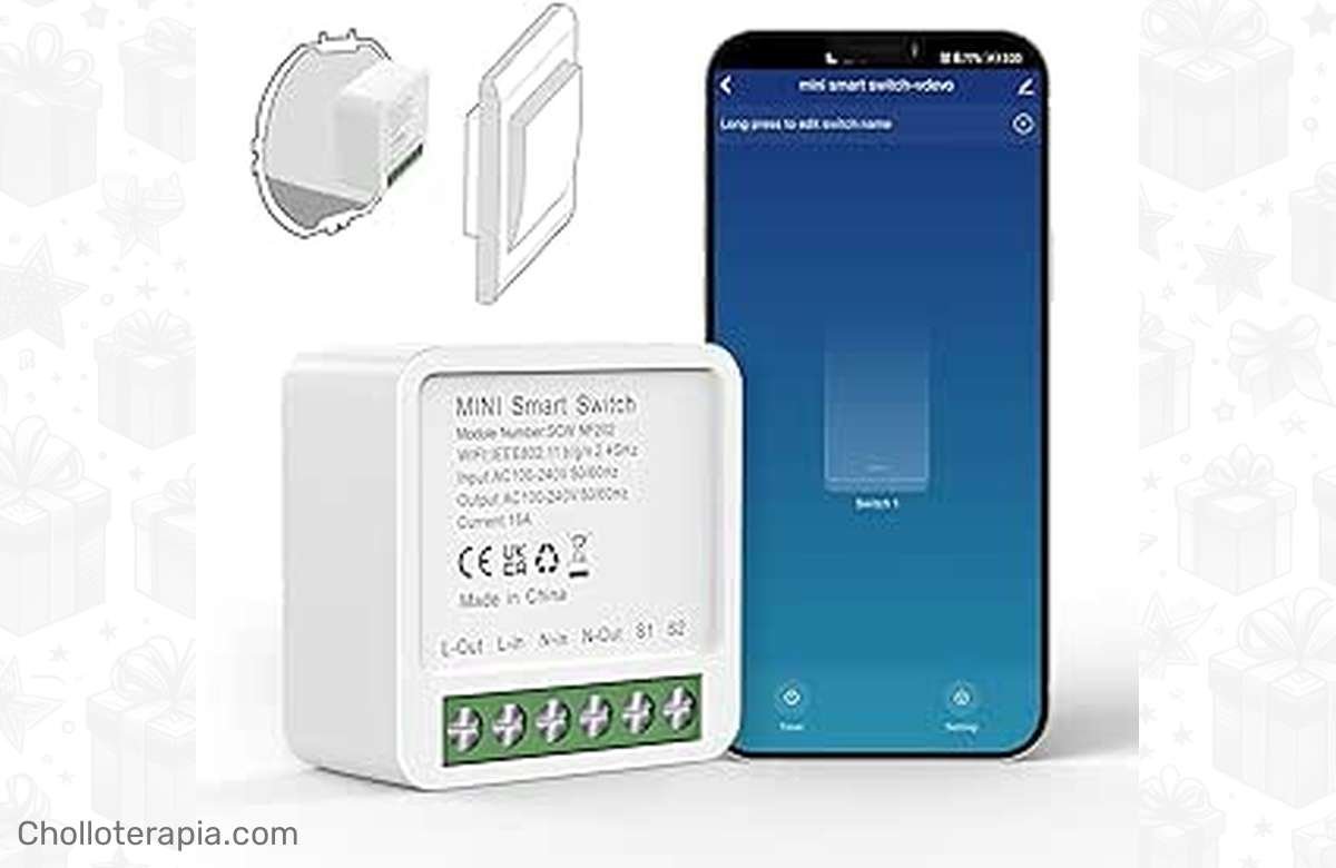 ¡Domina tus luces con un solo toque! Interruptor WiFi 2 Vías, para una experiencia inteligente con Alexa y Google Home