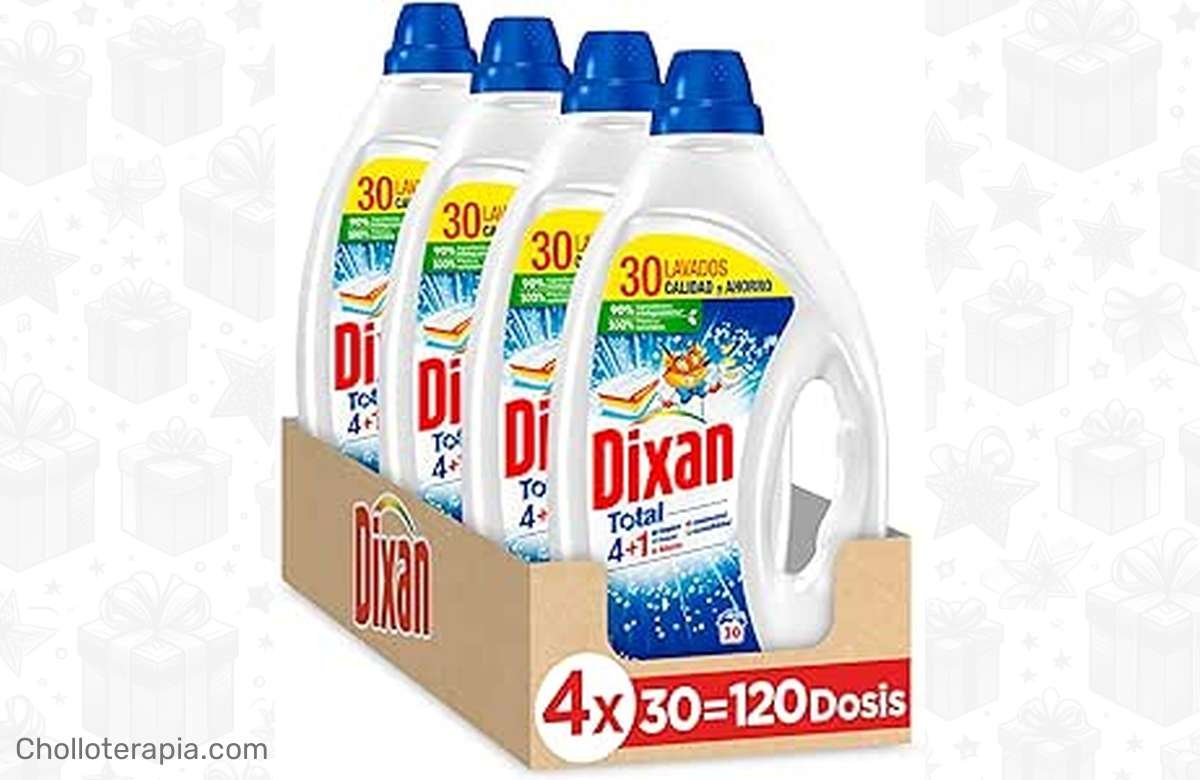 ¡El mejor gel para dejar tu ropa impecable! No te pierdas la oportunidad de conseguir el Dixan Gel Total con una oferta que no podrás resistir.