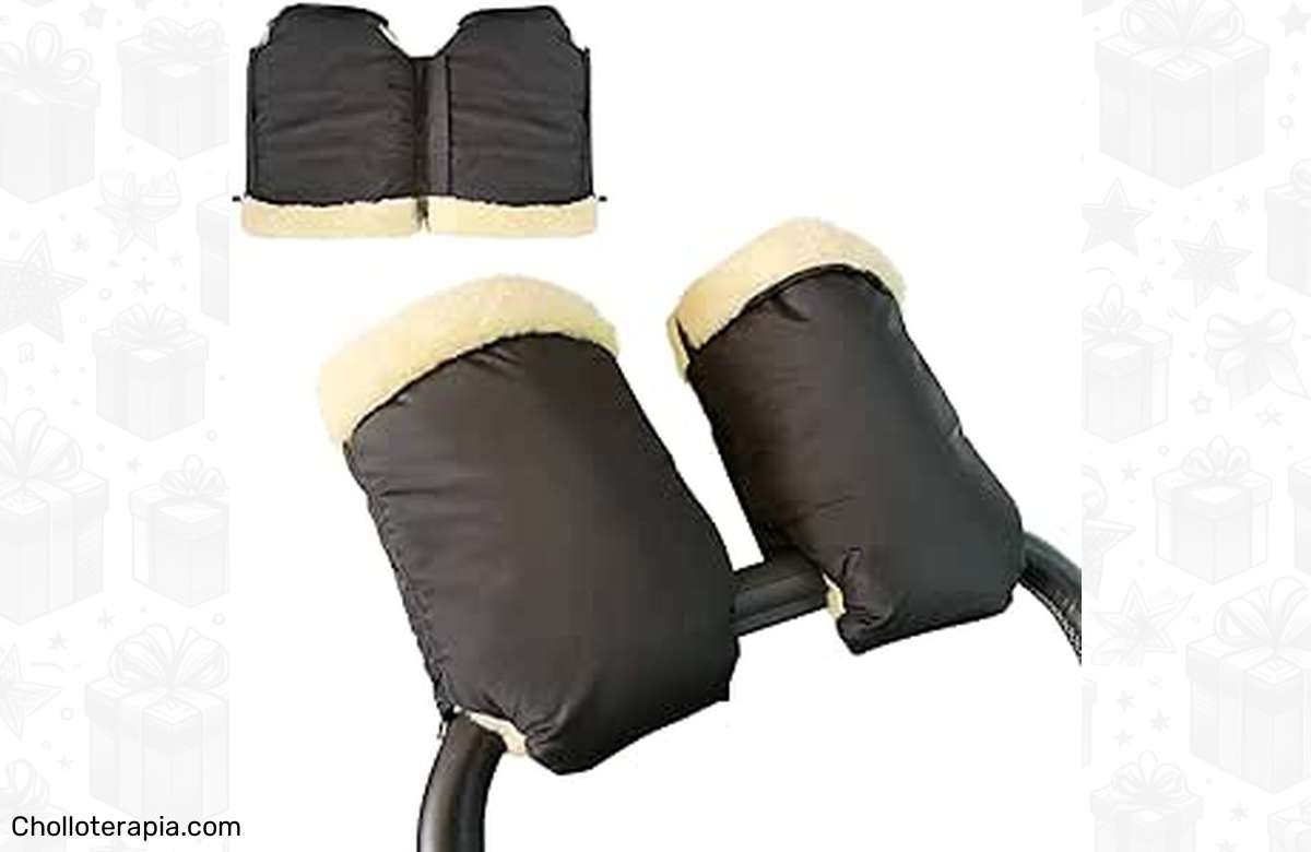 Mantén tus manos calentitas mientras paseas a tu bebé con nuestros guantes de invierno para carrito