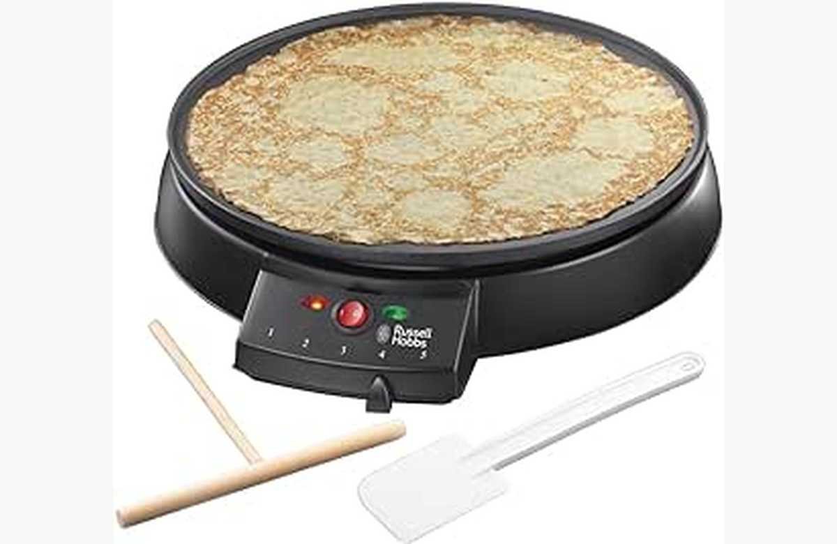 Crepes deliciosos en minutos con la Crepera Eléctrica Fiesta de Russell Hobbs. ¿Quién puede resistirse?