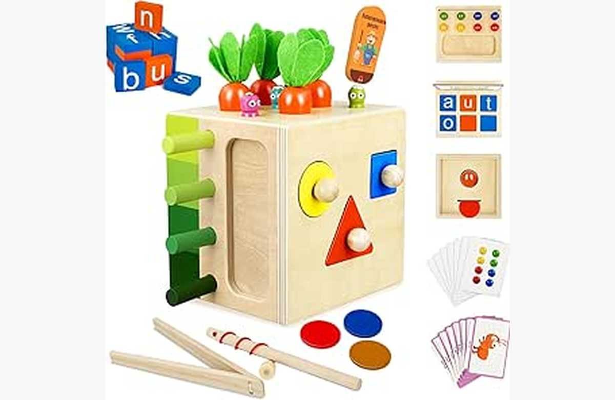 ¡Potencia el desarrollo de tu bebé con el Juguete Montessori 9 en 1! Desde los 1 año, mejora habilidades motoras y coordinación mano-ojo. ¡No te quedes sin él!