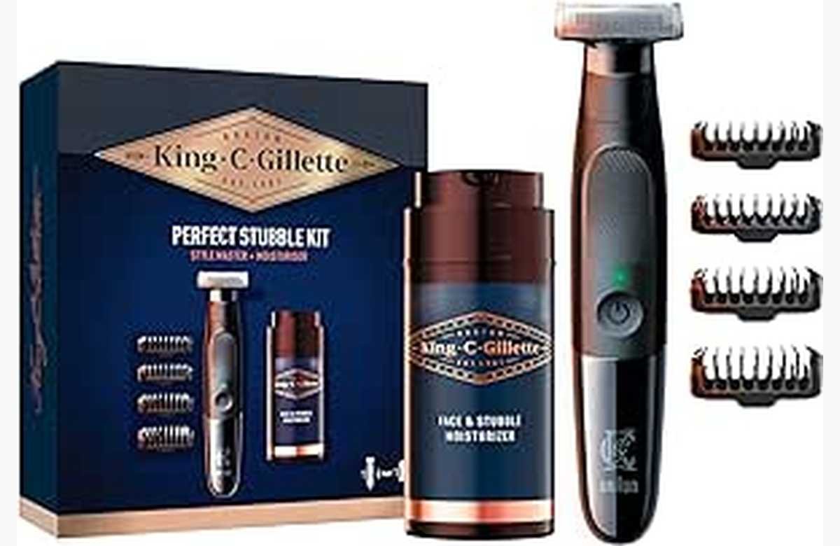 ¡Luce una barba impecable con el Kit de Regalo King C. Gillette Stubble!
