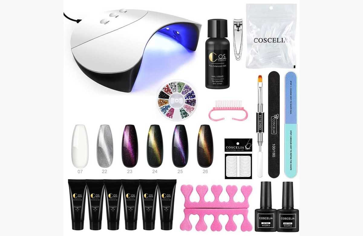 Consigue uñas perfectas con un descuento inigualable: ¡Kit completo de uñas poli gel COSCELIA en oferta!