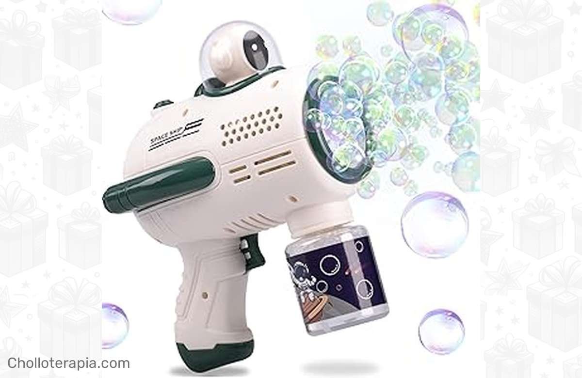 ¡La mejor diversión para tus hijos: la pistola de burbujas que crea 4000 burbujas por minuto! ¡No te quedes sin ella y haz que cada día sea una fiesta de alegría!