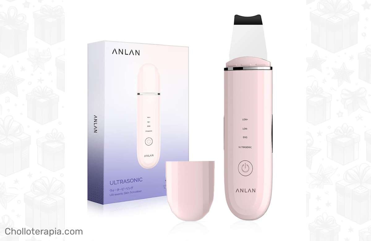 ¡Piel radiante con ANLAN! Descubre el secreto del Peeling Ultrasónico Facial Skin Scrubber.