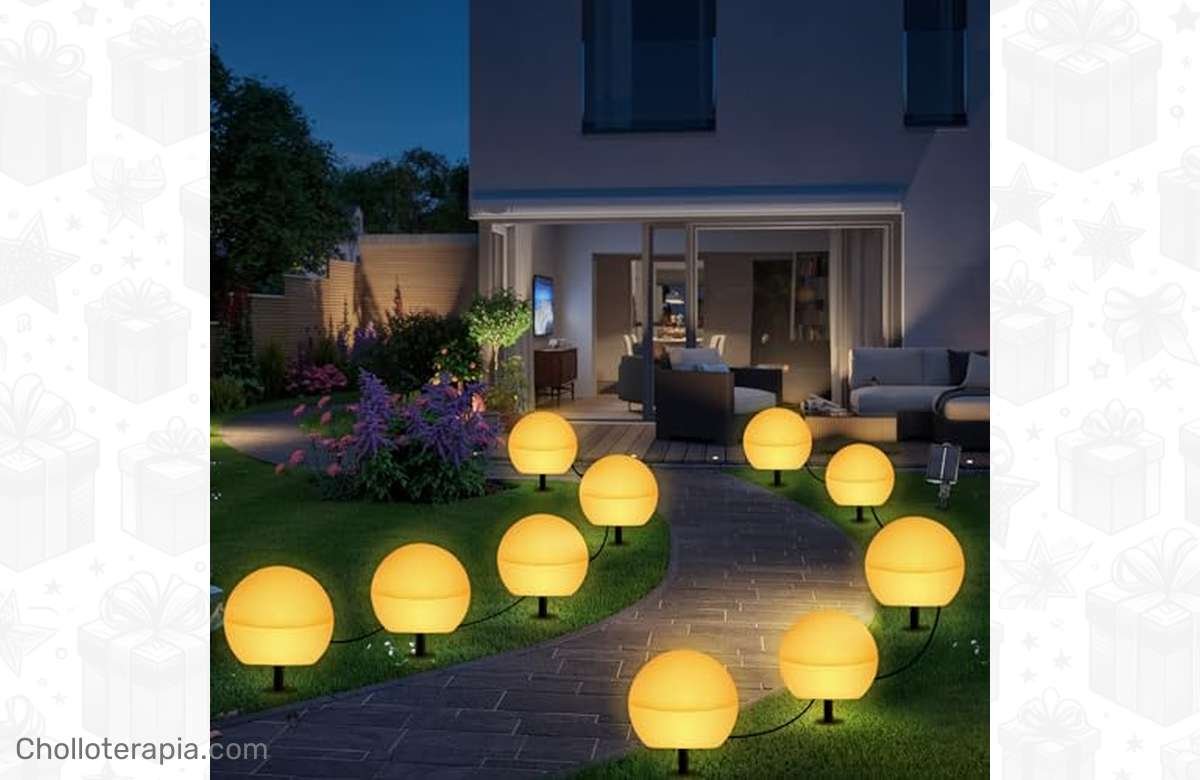 ¡Luce tu jardín con estilo! Lámparas solares con cambio de color y control remoto. ¡No te lo pierdas!