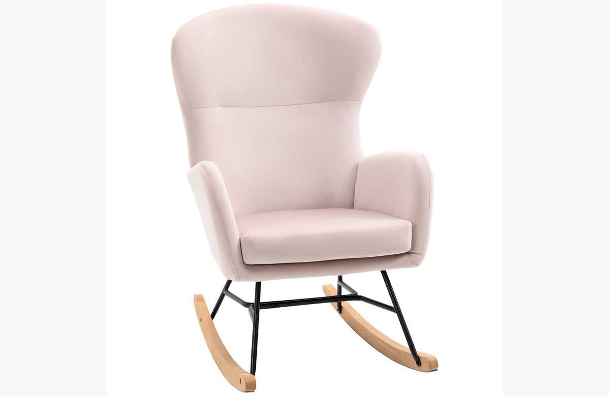 ¡Relájate y disfruta del máximo confort en casa con esta silla mecedora tapizada en terciopelo! ¡No dejes escapar esta oferta increíble!