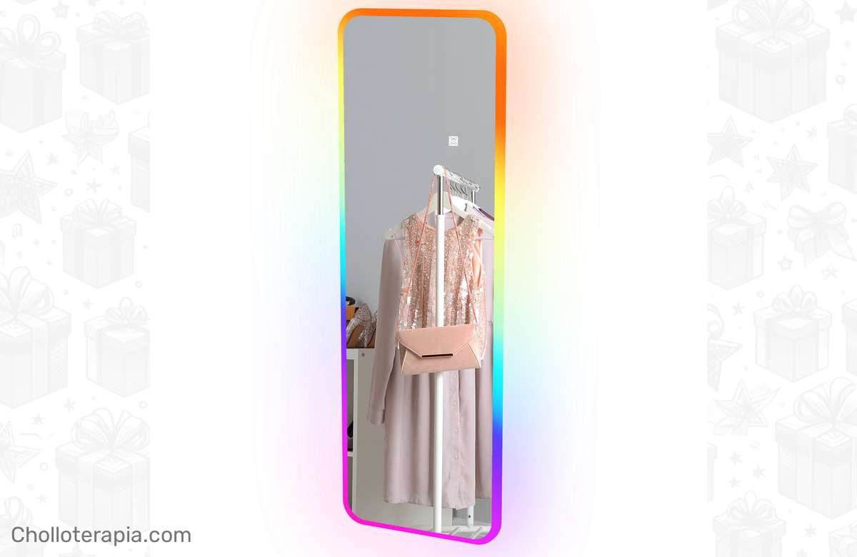 ¡Dale luz a tus días! Espejo de cuerpo entero con luces LED y funciones de memoria. ¡Ilumina tu vida con estilo!