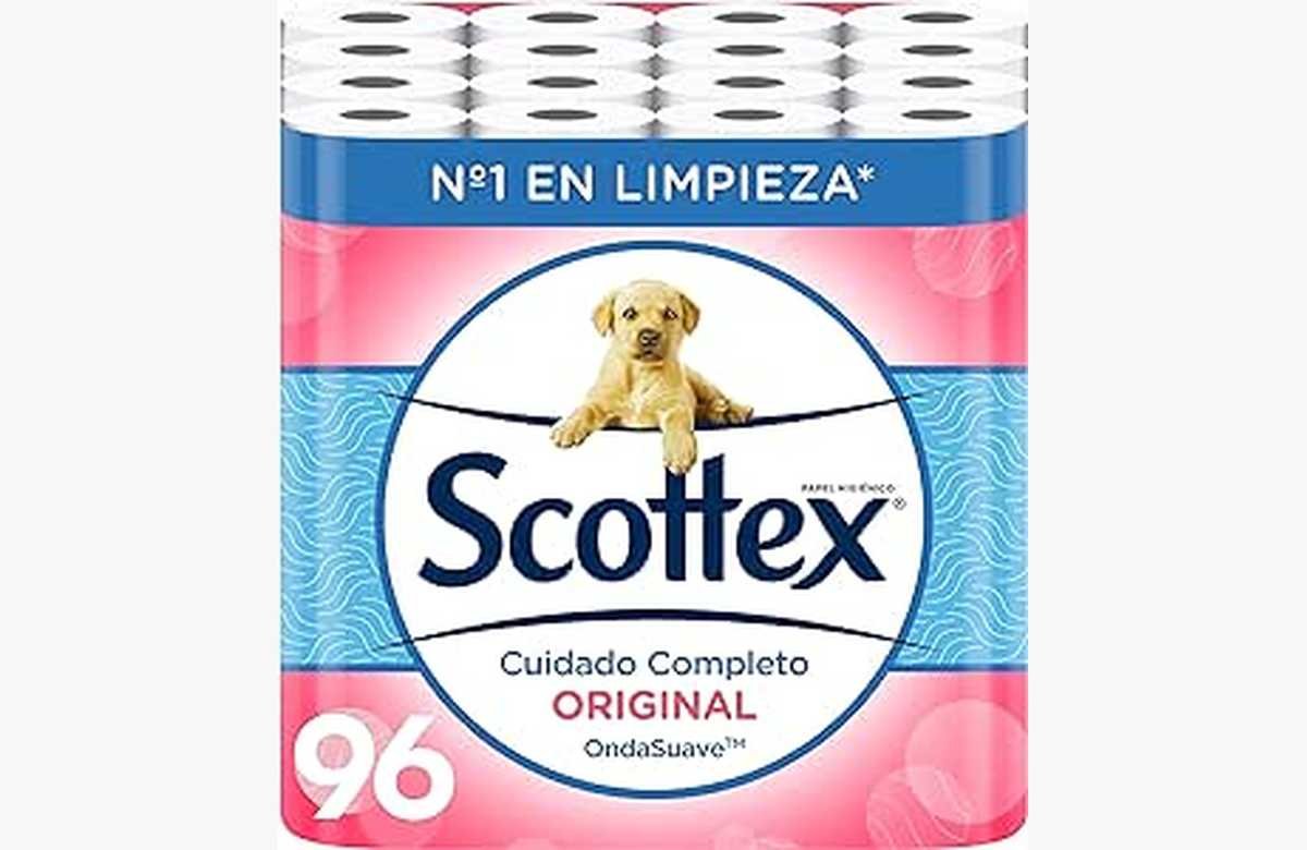 ¡Ahorra al máximo en papel higiénico! Scottex Original 96 rollos con un increíble descuento de 6 packs de 16 rollos ¡No te lo pierdas!