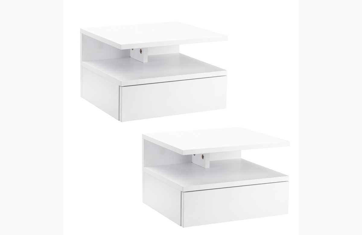 ¡Renueva tu dormitorio con estas Mesitas de Noche Flotantes de diseño moderno y aprovecha al máximo tu espacio!